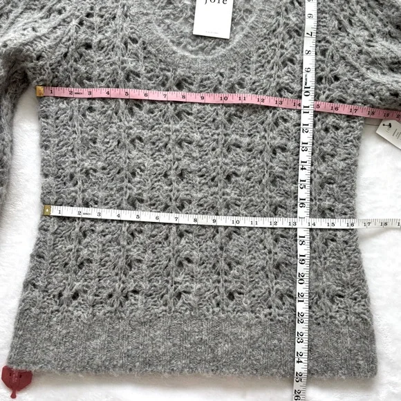 JOIE Despoina Gray Long Sleeve Alpaca Wool Blend Sweater--NWT—XL - Picture 16 of 16